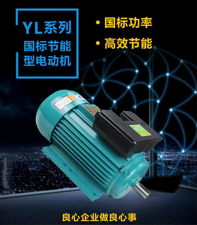 YL系列國標節(jié)能電機：國標功率、高效節(jié)能